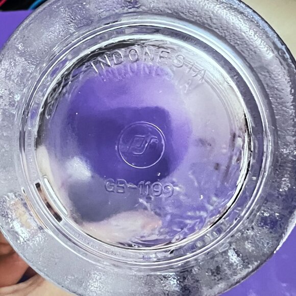 Vtg Pasari Livia Rose Indonesia Frosted Glass Coffee Tea Cup Mug 8 Oz GB-1199 - Picture 7 of 7